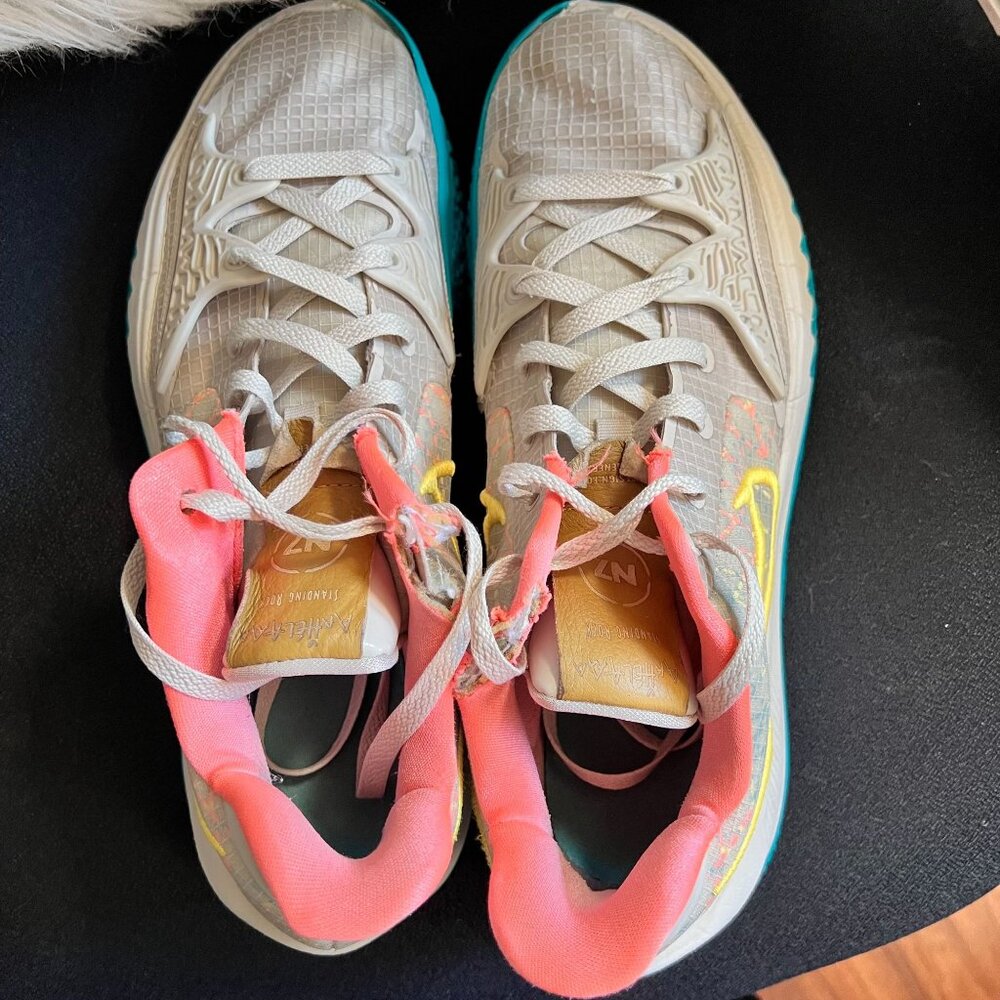 Nike Kyrie Low 4 N7 Basketball Shoes Mens 13 Desert Sand Citron beige, - Picture 6 of 16